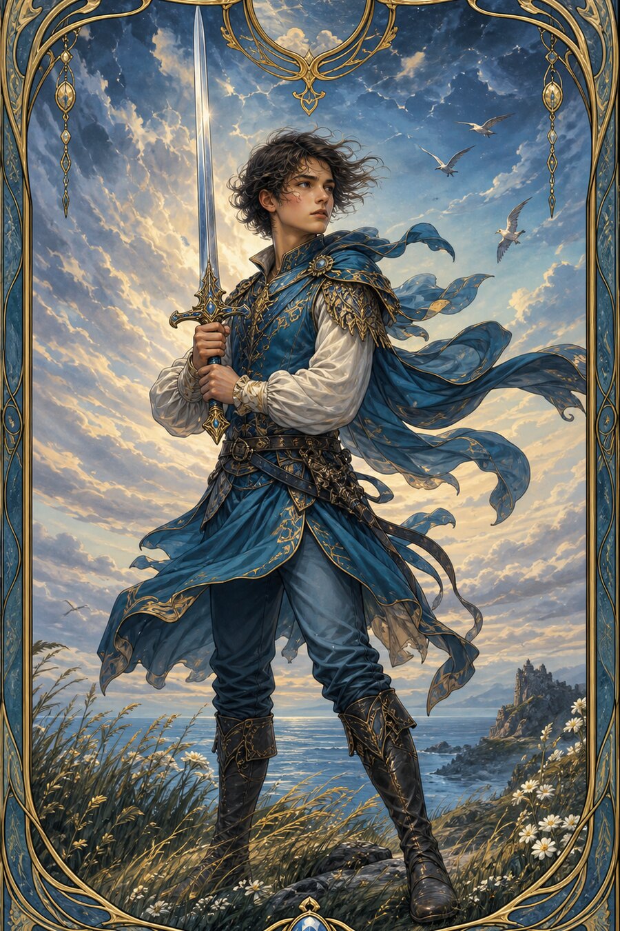 Page of Swords tarot card